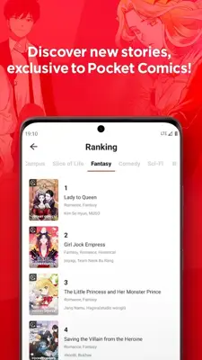 POCKET COMICS android App screenshot 13